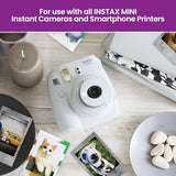Fujifilm instax Mini Instant Film (50 Exposures: 10 of Each) Black Frame, Spray Art, Monochrome, Contact Sheet, Stone Gray Variety Pack + BluebirdSales Accessories Bundle + Black Photo Album