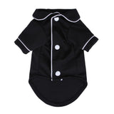 Dog Silk Pajamas Clothes Soft Breathable Pet Shirts Puppy Pjs Dog Pajamas for Small Dogs Cats Dog Outfits Holiday Dog Clothes Breathable Shirt Dog Pajamas Shirts Pet Pullover Dog Apparel Black S
