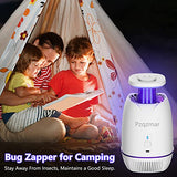 Pzqzmar Fruit Fly Trap,Indoor Insect Trap,Electric Bug Zapper Catcher for Fruit Flies,Flying Insect,Mosquito,Gnat,Moth,Mosquito Killer&Repellent Lamp for Home House,UV Light&Sticky Glue,Plug-in(White)