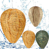 2 Pack Wasp Nest Decoy Waterproof Hanging Wasp Deterrent for Wasps Hornets Yellow Jackets Fake Wasp Repellent Nest for Outdoor Garden Backyard Patio