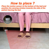 Upgrade Professional Bed Sensor Alarm and Fall Prevention for Elderly/Dementia and More,Caregiver Pager Motion Sensor with 5 Volume Level