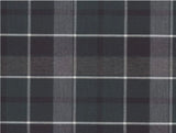 School Uniform Plaid Heart Shape Button Hair Ties/Set of 2/Girls & Women Hair Accessories/Pony tail Holder|AGD Accessories/Hair Bobbles (Plaid 75)