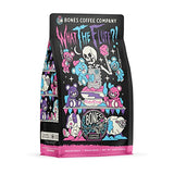 Bones Coffee Company What the Fluff?! Flavored Coffee Beans, Whole Bean Coffee Medium Roast Low Acid, Berry Cotton Candy Flavor (12 oz)