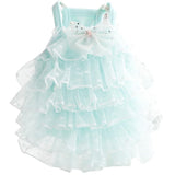 Dog Wedding Dresses for Small Dogs Lolita Clothes Princess Skirt Cat Costume Lace Star Pet Girl Cute Coat Outfits Summer Costumes (L,Blue)