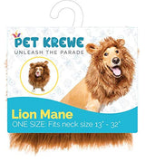 Pet Krewe Lion Mane for Dog -Fits Neck Size 13" - 32"-Lion Mane Dog Costume by Pet Krewe