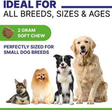 Omega 3 for Dogs - for Dry Itchy Skin - Fish Oil Chews - Skin & Coat Supplement - Itch Relief, Allergy, Anti Shedding, Hot Spots Treatment - w/EPA & DHA - Vitamins - Made in USA-120 Treats