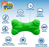 Hartz DuraPlay Bone Squeaky Latex Dog Toy for Medium Breeds, 3 Pack