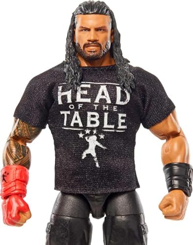 Mattel WWE Elite Collection Top Picks Action Figure & Accessories Set, Roman Reigns 6-inch Collectible with Articulation & Interchangeable Parts