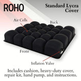 ROHO MOSAIC Cushion, Standard, Inflatable Seat Cushion for Office Chair, Wheelchair, Cars, Home Living, & Back Pain Support, Adjustable Cushion with Stretchable Cover & Non-Skid Bottom, 18" x 18"