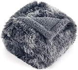 Bedsure Waterproof Dog Blankets for Medium Dogs - Calming Cat Blanket for Couch Protector Washable, Long Faux Fur Pet Throw Blanket for Puppy, Reversible Furniture Protection, 30"x40", Tie-dye Grey