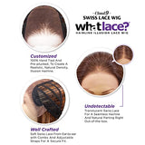 Sensationnel What lace 13x6 Wigs - glenna lacefrontal hand tied glueless synthetic with natural density preplucked hairline (1B OFFBLACK)