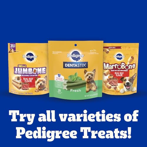 Pedigree Dentastix Small and Toy Breed Dog Treats, Original, Beef & Fresh Flavor, 2.36 lb. Variety Pack (157 Treats)