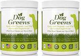Organic Dog Multivitamin Supplement (12 oz) | Dog Greens Powder - Human Grade Superfoods, adds Essential Vitamins & Minerals to Balance a Homemade Diet, Kibble, Vegan or Raw Food (2 Pack)