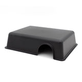 Reptile Hide Box Snake Hide Feel Secure and Safe, Gecko Hide (Black, Large 4 pcs)