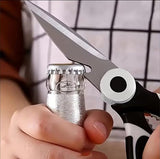 Heavy Duty Kitchen Scissors, Premium Sharp Kitchen Shears for Fish, Meat, Bones, Poultry and Vegetables with Strong Stainless Steel Blades Multi Purpose Cooking Scissors