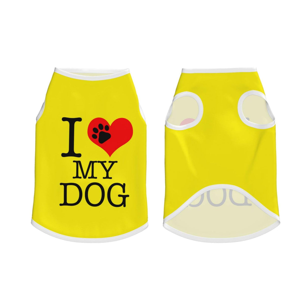 Custom Dog Shirts Design Your Own Photo Text Personalized Breathable Vest Clothes for Lovely Pet Puppy Cats Kitten, Fluorescent Green, XL