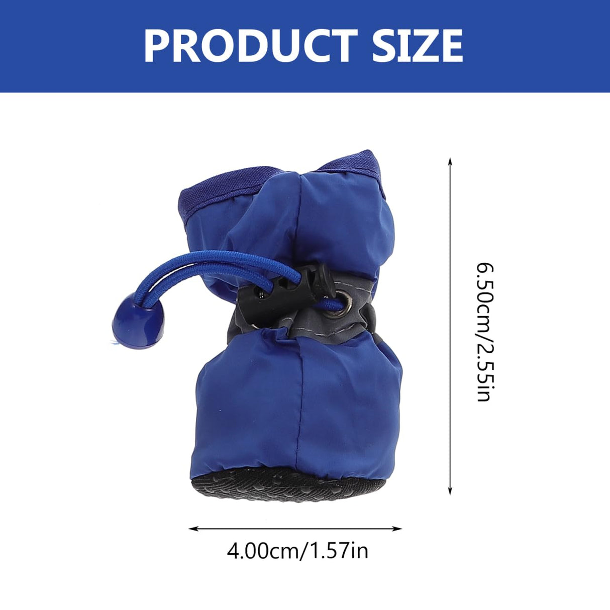 Toddmomy 12Pcs Dog Shoes Anti-Slip Sole Dog Boots & Paw Protector for Small Medium Pet Rainy Days Outdoor Use Keeps Paws Dry Warm