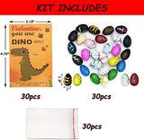 Valentines Day Gifts for Kids, Valentines Day Cards for Kids, Set of 30 Dinosaur Eggs Hatching Dino Egg Grow in Water, Valentine Exchange for Toddlers Girls Boys School Class Classroom Party Favors