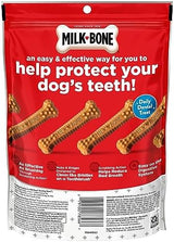 Milk-Bone Original Brushing Chews, 6 Large Daily Dental Dog Treats (Pack of 5) Scrubbing Action Helps Clean Teeth