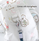 Maigllra Pet Dog Raincoat Pet Waterproof Rain Jacket with Transparent Hood, Cute Elephantst Printing Raincoat for Small Medium and Large Dog
