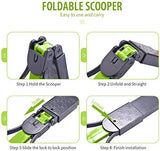 PPOGOO Non-Breakable Pet Pooper Scooper for Dogs and Cats with Long Handle High Strength Material and Durable Spring for Easy Grass and Gravel Pick Up
