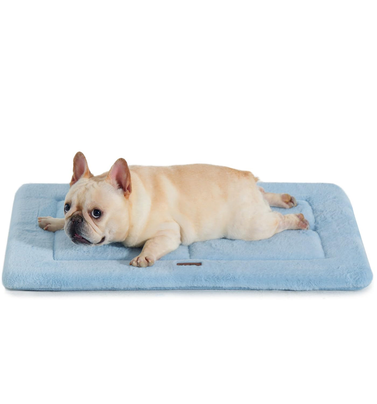 MADE 4 PETS Dog Crate Pad Bed for Medium Dogs, Washable & Reversible, Anti-Slip Kennel Mat for Cozy Sleeping, Soft Fluffy Dog Bed for Indoor & Outdoor Use, 29"x21", Blue