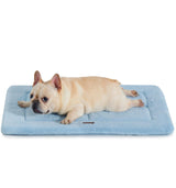 MADE 4 PETS Dog Crate Pad Bed for Medium Dogs, Washable & Reversible, Anti-Slip Kennel Mat for Cozy Sleeping, Soft Fluffy Dog Bed for Indoor & Outdoor Use, 29"x21", Blue