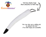Black and White Dog Ears Headband and Tail Costume Accessory Puppy Dog Costume Ears and Tail for Adults - One Size