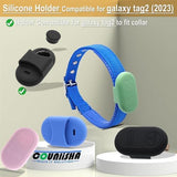 Silicone Holder for Galaxy smarttag2 (2023) for Dog Collar, Slim Rubber Waterproof Cover pet Necklace Accessories, Secure Durable case Compatible for Samsung tag 2 Tracker for cat(4 Pack)