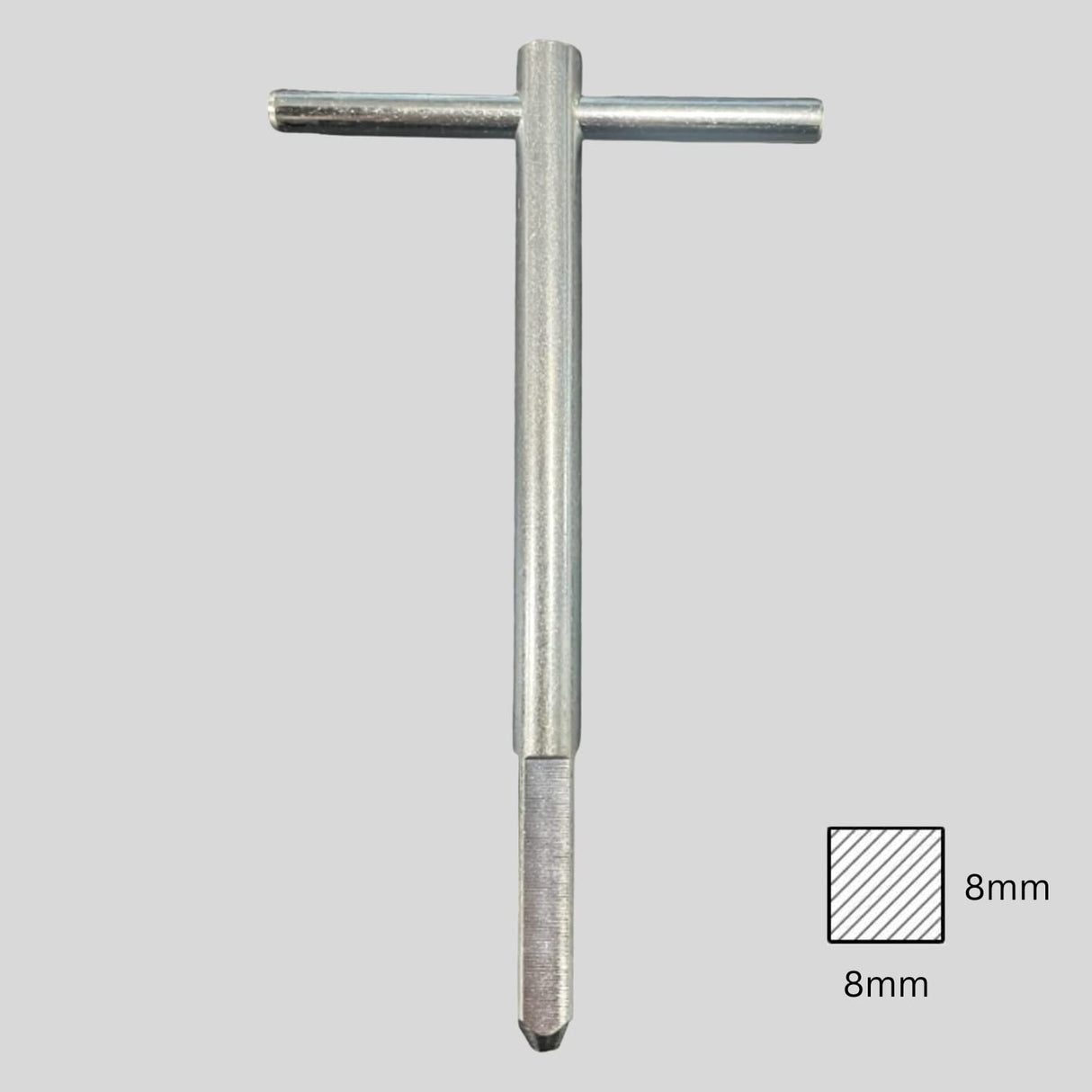 Trade Access Panels Universal T Key. 8mm Square Drive Opener Tool, Budget Key for Loft Hatch, Gas Box Key, Cabinet Lock, Access Panel. Spare Replacement Tee Key- Steel Metal.