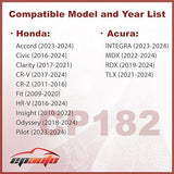 EPAuto CP182 (CF11182) Replacement for Honda Premium Cabin Air Filter includes Activated Carbon