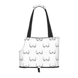 Dog Carrier Bag Compatible with Boobs Breasts Pattern Print White, Cat Tote Bag, Pet Carrier, Foldable Waterproof Dog Purse, Portable Tote Bag Carrier for Small to Medium Cats and Small Dogs