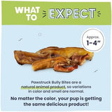 Pawstruck Natural 1–4" Bully Stick Bites for Small Dogs and Puppies – Single Ingredient, Digestible, Rawhide-Free, High-Protein Chew Treat Bones – 8 oz Bag – Packaging May Vary
