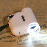 Microscope Accessories Kit - LED Light Microscope - TH-7004C - HD - White - Plastic - 55x Magnification