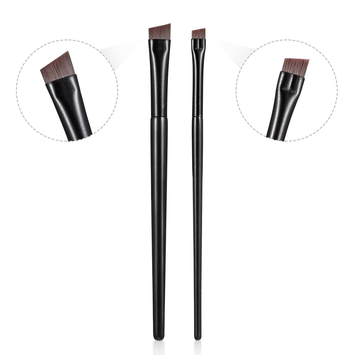 Fine Angled Eyeliner Brushes, Eye Liner brush, Ultra Thin Slanted Flat Angle for Beauty Cosmetic Tool