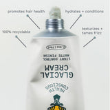 Highland Glacial Cream - Versatile hair styling cream that smooths, de-frizzes, texurizes & boosts curls. Natural, plant-derived, & made for all hair types. (2.5 oz)