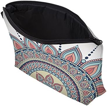 Deanfun Cosmetic Bag for Women, Mandala Flowers Waterproof Makeup Bags Roomy Toiletry Pouch Travel Accessories Gifts (50965)