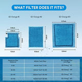 16 PCS Aquarium Filter Cartridge Compatiable with Aqua-Tech Filters (EZ-Change #3) Fish Tank Filter Cartridge Compatiable with Aqua-Tech 20-40 & 30-60 Power Filter