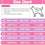 4 Pieces Dog Clothes for Small Dogs Girl Boy Summer Puppy Clothes for Chihuahua Yorkie Soft Cute Pattern Dog Shirt Spring Pet Cat Clothing Pink Rose Red Green XXS~M (Pink,Rose,Black,Grey, Medium)