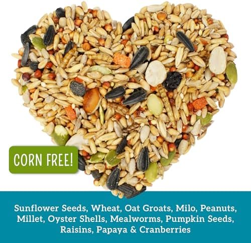 Love My Girls: Chicken Snacks - Fruit & Worms - 5lb Bag - Global Harvest, Gourmet Multi-Grain Treats, Corn-Free, Nutritious & Protein Rich Mealworms