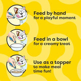 Temptations Creamy Puree with Beef Liver and Cheese, Variety Pack of Lickable, Squeezable Cat Treats, 0.42 oz Pouches, 24 Count