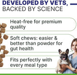 Advanced Dog Probiotics & Digestive Enzymes |Gut Health| Chews for Digestion, Allergy Yeast, Itchy Skin- Prebiotics Fiber Supplement - Diarrhea Gas Upset Stomach Relief Treats - 120 Chews