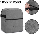 Luxja Dust Cover Compatible with 6-8 Quart KitchenAid Mixers (with a Bottom Padding Pad), Dust Cover (Clear Front Panel) for Stand Mixers and Extra Accessories, Gray (Patented Design)