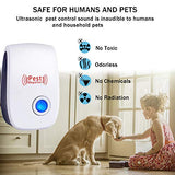 Ultrasonic Pest Repeller 6 Packs, Electronic Plug in Sonic Repellent pest Control for Bugs Insects Roaches Mice Spiders Rodents Mosquitoes