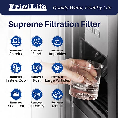 FrigiLife Refrigerator Water Filter Compatible with Frigidaire EPTWFU01, EWF02, Pure Source Ultra II, 4PACK