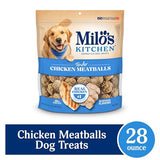 Milo's Kitchen Homestyle Dog Treats, Chicken Meatballs, 28 Ounce, High Protein, No Artificial Flavors