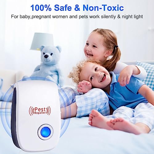 Ultrasonic Pest Repeller 10 Packs, Indoor Pest Control, Ultrasonic Pest Repellent for Home,Kitchen, Office, Warehouse, Hotel Mouse Repellent