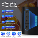 FVOAI Fruit Fly Trap Indoor, Fruit Fly Traps for Indoors H3 Mosquito Zapper Indoor Insect Trap with Suction, Time Setting, Bug Light & 10 Pcs Sticky Glue Boards (Blue)