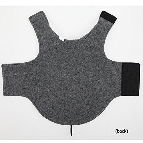 Creation Core Windproof Plush with Sport Vest Dog Clothes Night Reflective Jacket Pet Keep Warm Jacket No Pull No Choke Design Eco-Friendly for Small and Large Big Dog(Grey XXXL)