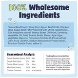Pawstruck Peanut Butter Filled Cow Hooves for Dogs – Made in USA, Long-Lasting Dental Treats and Chews – Beef Hoof – 5 Count – Packaging May Vary